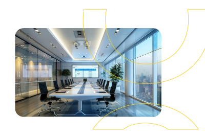 Creative marketing team planning campaigns with digital screens and branding visuals